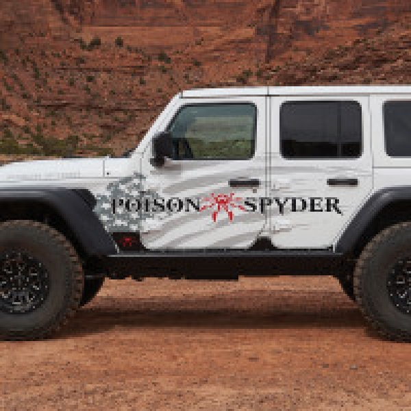 Seitenbeplanung Jeep Wrangler JL 4-Türer Poison Spyder Rocker Skin