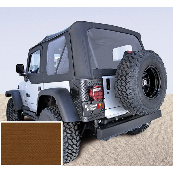 Softtop Ersatz Softtop Dark Tan Jeep Wrangler TJ 97-06 Rugged Ridge 13723.33 XHD Soft Top
