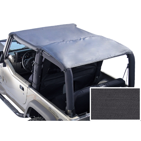 Softtop Ersatz Softtop Roll Bar Black Denim Jeep CJ 76-86 Jeep Wrangler YJ 87-91 Rugged Ridge 13554.15 Roll Bar Top Blk Denim 76