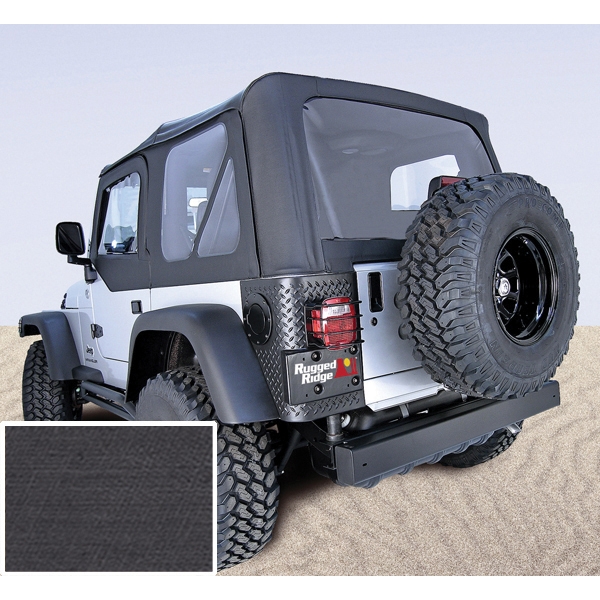 Softtop Ersatz Softtop Black Denim Jeep Wrangler TJ 97-06 Rugged Ridge 13723.15 XHD Soft Top