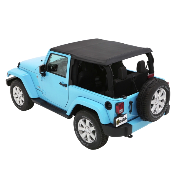 Softtop Trektop NX Plus Factory Style Black Black Twill Jeep Wrangler JK 2-Türer 07-18 Bestop 56852-17