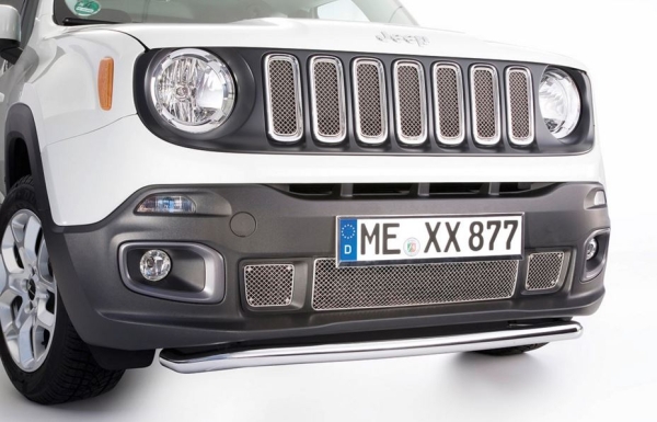 Spoilerschutzrohr poliert 50mm Durchmesser Jeep Renegade MJ 2015-