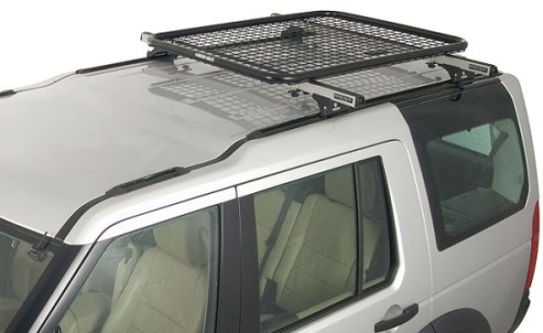 Stahldachträger mit Gitter 1245 x 940 mm, schwarz pulverbeschichtet Rhino Rack 50-12RPBS