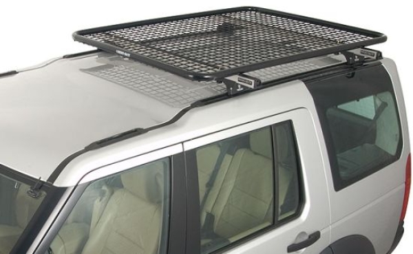 Stahldachträger mit Gitter 1590 x 1205 mm, schwarz pulverbeschichtet Rhino Rack 50-12RPBL