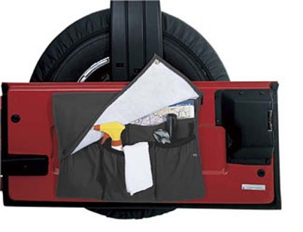 Tailgate Organizer Black Denim Jeep YJ 87-95