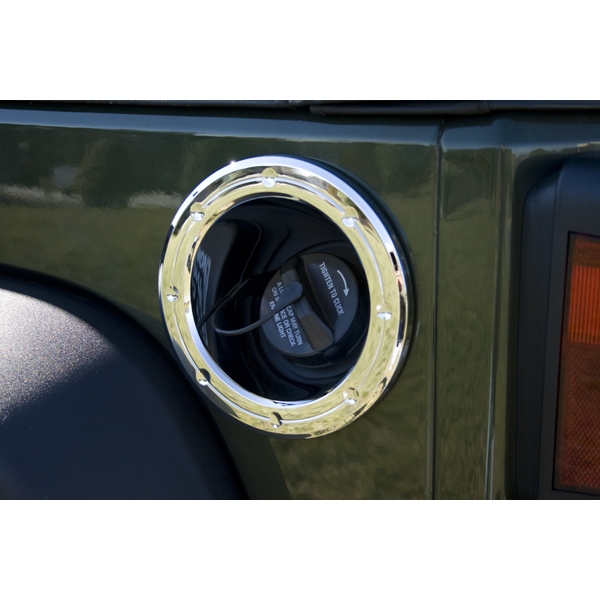 Tankblende Tankeinfüllblende Chrome Jeep Wrangler JK 07-18 Rugged Ridge 13311.23 Fuel Filler Accent Trim, Chrome, 07-18 Wrangler