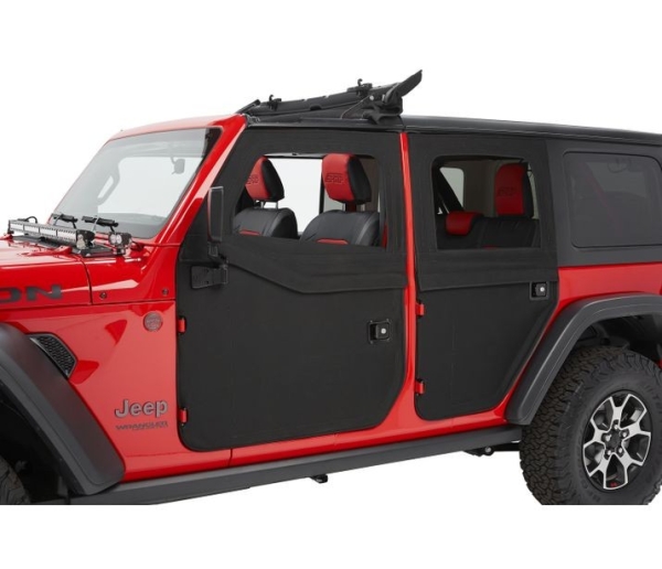 Teilbare Türe 2-Piece Full Fabric Doors rear hinten 2-tlg. Jeep Wrangler JL 18- 4-Türer Gladiator JT 20- Bestop 51751