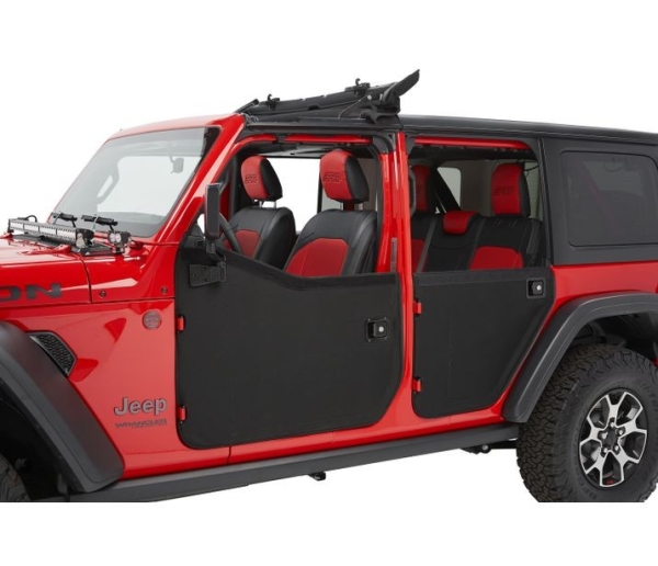 Teilbare Türe 2-Piece Full Fabric Doors rear hinten 2-tlg. Jeep Wrangler JL 18- 4-Türer Gladiator JT 20- Bestop 51751