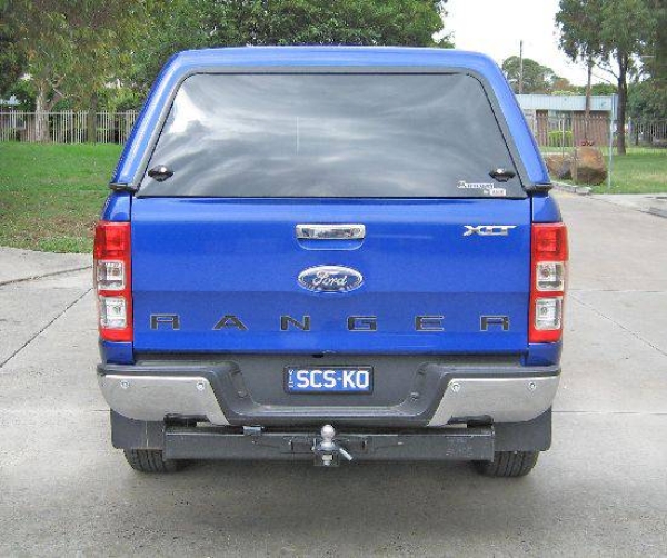 Touring Hardtop für Ford Ranger '12->, 2AB, X-Cab, flach, seitl. Klappfenster