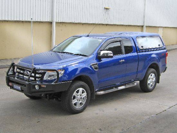 Touring Hardtop für Ford Ranger '12->, 2AB, X-Cab, flach, seitl. Klappfenster