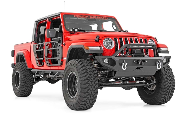 Tube Door Stahltüren Set Jeep Wrangler JL 4-Türer 18- Gladiator JT 20- Rough Country 10619 Front & Rear Steel Tube Doors for 18-