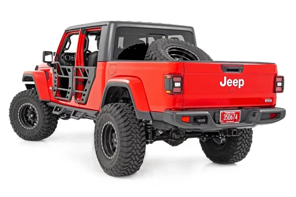 Tube Door Stahltüren Set Jeep Wrangler JL 4-Türer 18- Gladiator JT 20- Rough Country 10619 Front & Rear Steel Tube Doors for 18-