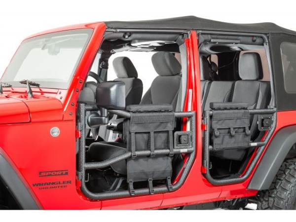 Tube Door Taschen Element Door Jeep Wrangler 1996 - 2017 Tube Door Cargo Cover & Storage Bags 97-17 Wrangler Rugged Ridge 13247.