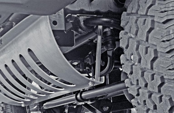 Unterfahrschutz Jeep Wrangler JK 07- Aluminium schwarz