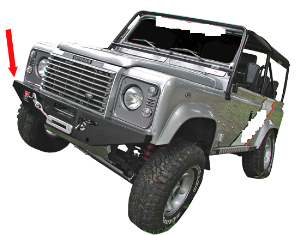 Windenstoßstange Rover Defender, neue Ausführung 1-336050NW