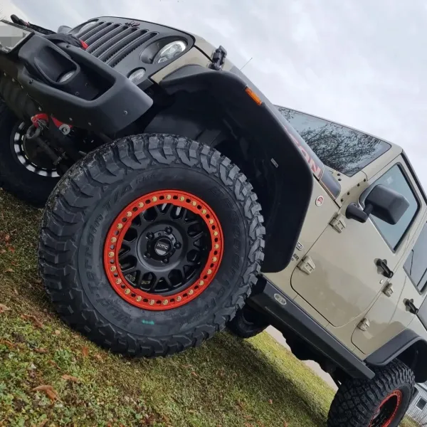 Alu Felge 8,5 x 17 ET 10 | +18 KMC BEADLOCK Jeep Wrangler JK / JL KMC KM234 GRENADE DESERT