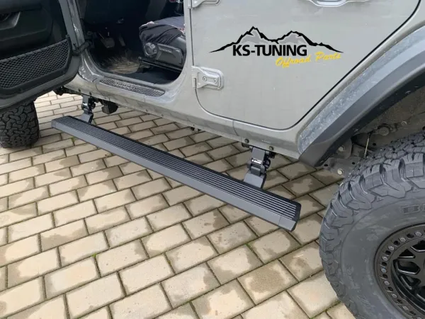 Flankenschutz Trittbrett elektrisch Jeep Wrangler JL 4-Türer T-Max Powerboard TMPST01-0430