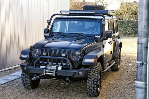 Frontstoßstange mit Bügel schwarz Jeep Wrangler JL 18-