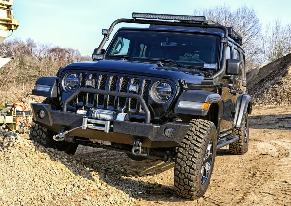 Frontstoßstange mit Bügel schwarz Jeep Wrangler JL 18-