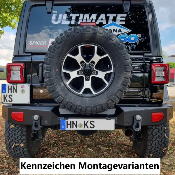 Heckstoßstange NSR Euro Style Jeep Wrangler JL 18- NSR Euro Style STAHL Rear Bumper 10-KS-NSR-2009