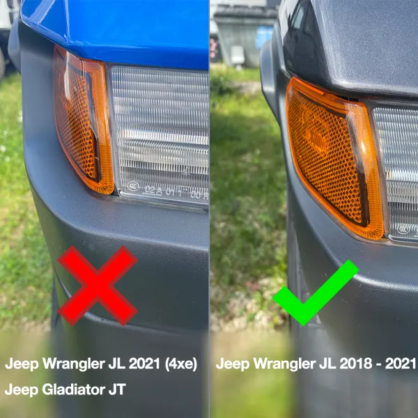 Kotflügeverbreiterung 4,5cm für Jeep Wrangler JL 18- vorne/hinten 1406JL45