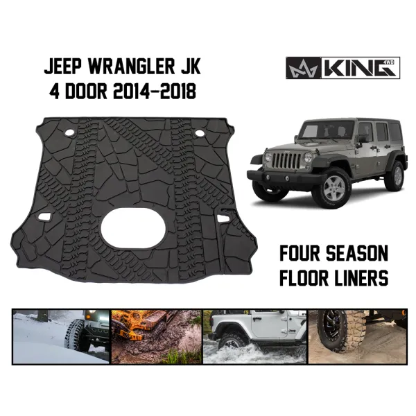 Laderaumwanne / Kofferraummatte King Jeep Wrangler JKU 4-Türer