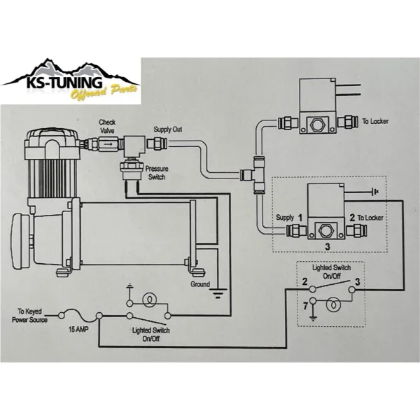 OX Locker Magnetventil mit Schalter Elektrisch Artikel OXA1002 Air Solenoid Kit