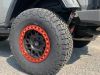 KMC KM235 Grenade Desert Series Satin Black Beadlock Wheels red Ring