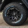 1 Reifen und Alu Felge AX 9 x 17 ET +18 schwarz ATX Series Wheel Jeep Wrangler JL AX200 KMC IRON BLACK m. Reifen 285/70R17 BFG K