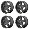 Alu Felge AX schwarz ATX Series Wheel 8,5 x 17 ET +10 Jeep Wrangler JK ab BJ 07 / 4 Stück AX19478550610