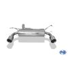 Auspuff Endschalldämpfer quer Ausgang rechts/links 1x100 Typ 25 Jeep Wrangler JK 07-18 FOX JE032005-293 EG-Prüfung / silber