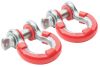 D-Ringe Kit / Paar Rot 3/4 Zoll Rugged Ridge 11235.31 D-Ring Isolator Kit, Red Pair, 3/4-Inch