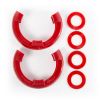 D-Ringe Kit / Paar Rot 3/4 Zoll Rugged Ridge 11235.31 D-Ring Isolator Kit, Red Pair, 3/4-Inch