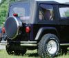 Doppelrohr-Heckstoßstange geteilt Jeep Wrangler TJ 96-06 Edelstahl