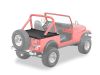 Duster Laderaumabdeckung in Verbindung mit Supertopgestänge Jeep CJ7 80-86 Black Crush