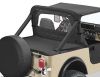 Duster Laderaumabdeckung in Verbindung mit Supertopgestänge Jeep CJ7 80-86 Black Crush