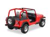 Duster Laderaumabdeckung nur passend mit Supertop Verdeck Jeep YJ 92-95 Black Denim