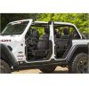 Fronttür Set schwarz mit Spiegelhalter Jeep Wrangler JL 18- Rugged Ridge 11509.15 Front Tube Doors, Textured Blk W/Mirrors; 18-