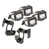 Halter Scheinwerfer Set Dual mit 4 LED Scheinwerfer eckig 3