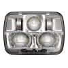 Hauptscheinwerfer LED J.W. Speaker Modell 8910 EVO II CHROM Jeep Wrangler YJ + CHerokee XJ