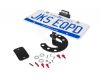 Kennzeichenhalter für Reserverad mit Beleuchtung Jeep Wrangler JK, TJ, YJ  License Plate Relocation Kit w/Light JKS 8211