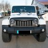 Kühlergrill Frontmaske böser Blick Angry Bird New Style schwarz mit Kühlerschutz innen Jeep Wrangler JK 07-