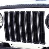 Kühlergrill Kühlerschutz schwarz Kunststoff hinter dem Grill Jeep Wrangler TJ 97-06 Rugged Ridge 11306.03