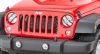 Lampenschutzgitter vorne drehbar Alu schwarz Jeep Wrangler JK 07-17 Rugged Ridge 11230.13 Elite, Pivotal Headlight Euro Guard