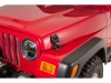 Motorhaubenhalter Alu Set schwarz Jeep Wrangler TJ 97-06 matte Ausführung Rugged Ridge 11210.18