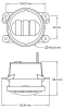 Nebelscheinwerfer LED J.W. Speaker 6145 J2 Jeep Wrangler JK 2007- Schwarz - E-Prüfzeichen SET