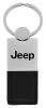 Jeep Schlüsselanhänger Leder schwarz Automotive Gold Jeep® Logo Leather Duo Keychain AMC CJ5 CJ7 Willys Renegade Wrangler Cherok