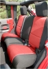 Sitzbezug Schwarz/Rot Set Jeep Wrangler JK 11-18 2-Türer Rugged Ridge 13296.53 Seat Cover Kit, Black/Red; 11-18 Jeep Wrangler JK