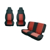 Sitzbezug Schwarz/Rot Set Jeep Wrangler TJ 03-06 Rugged Ridge 13293.53 Seat Cover Kit, Black/Red; 03-06 Jeep Wrangler TJ