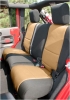 Sitzbezug Schwarz/Tan Set Jeep Wrangler JK 11-18 2-Türer Rugged Ridge 13296.04 Seat Cover Kit, Black/Tan; 11-18 Wrangler JK 2dr